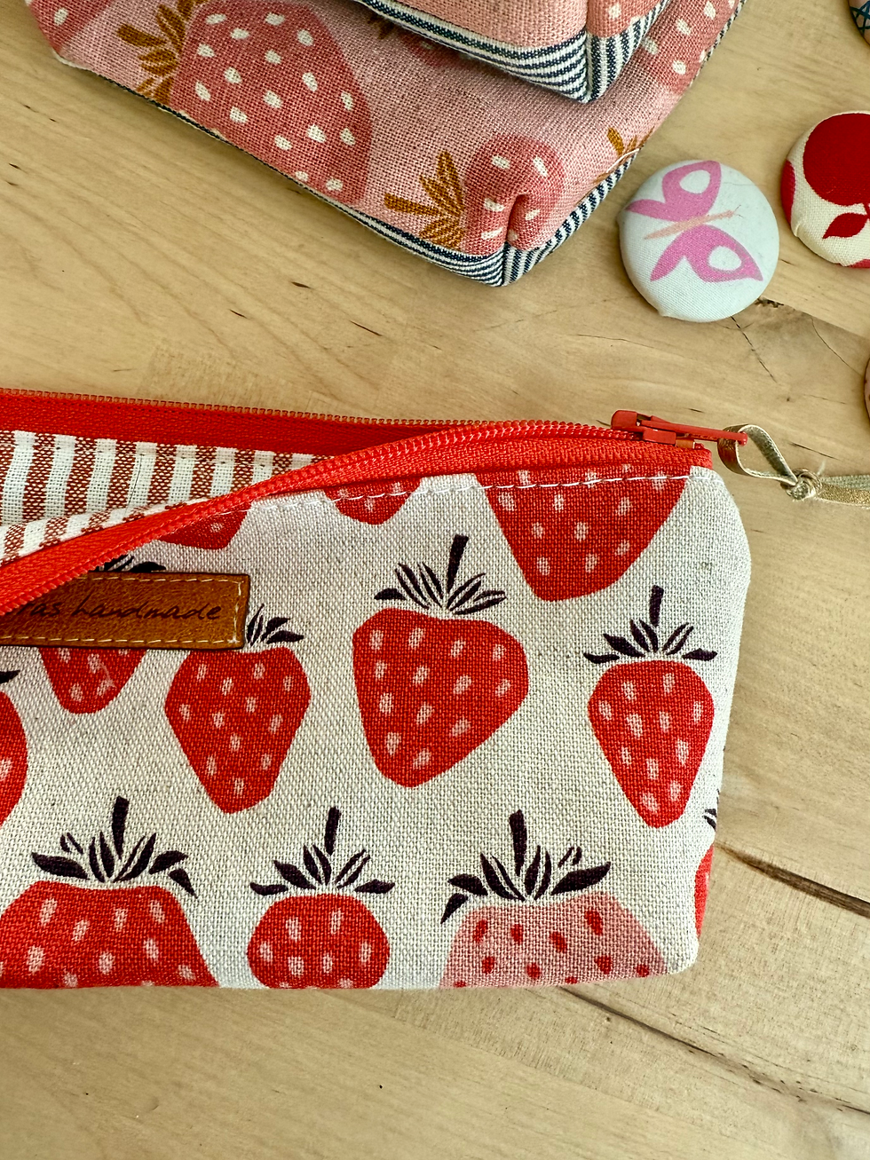 Thumbnail: Valentines Day- Notions Pouch Red