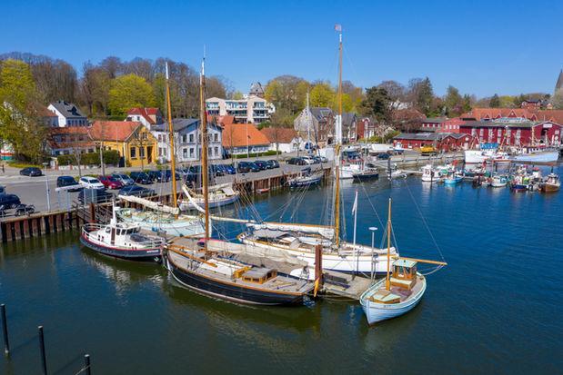 Eckernförde Hafen Ostsee Urlaub Sommer Meer