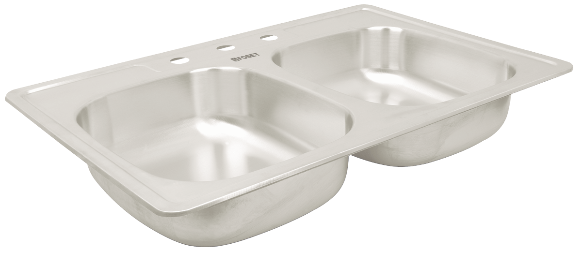 Tarja de empotrar doble tina 84x56 cm