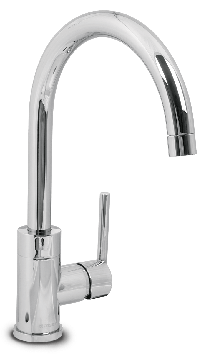 Monomandos para fregadero, cuello alto