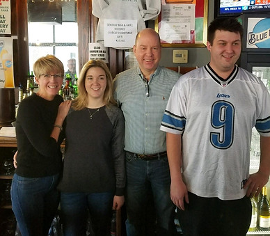 The Senunas family at Senunas' Bar & Grill in Wilkes-Barre