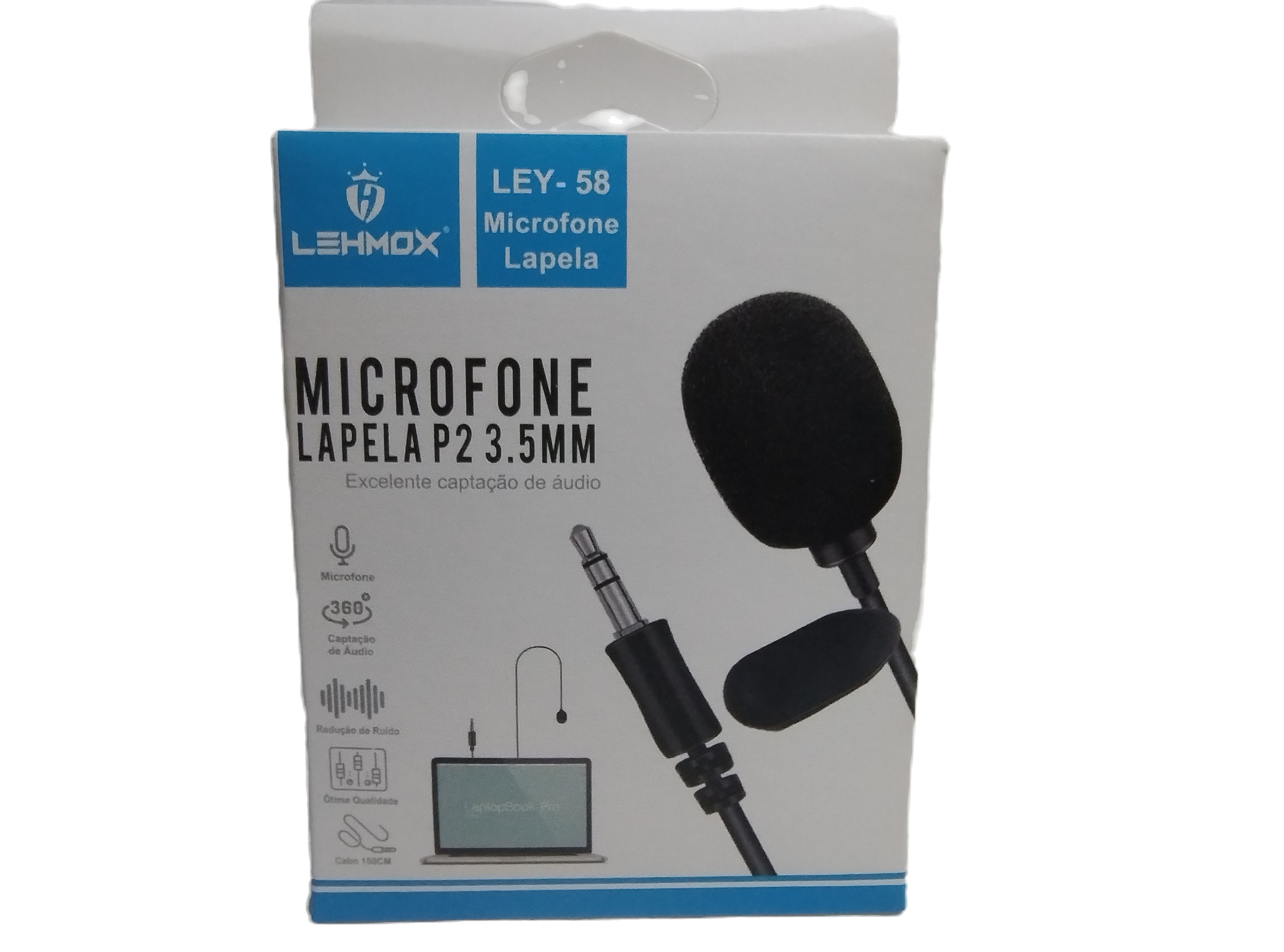 Lehmox microfone lapela P2 3.5mm LEY-58