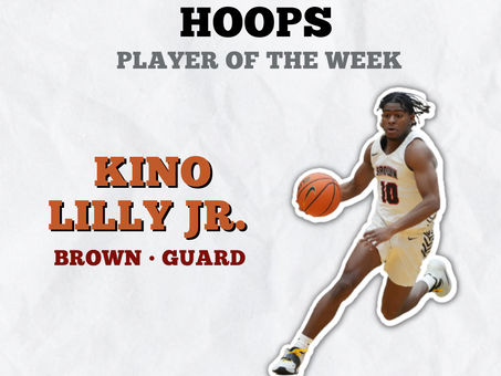 Rhode Island Hoops Player of the Week: Kino Lilly Jr. - Brown