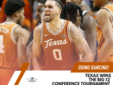 House of College Hoops Alert: Texas wins the Big 12 Conference Tournament!