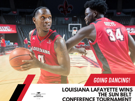 House of College Hoops Alert: Louisiana Lafayette wins the Sun Belt Conference Tournament!