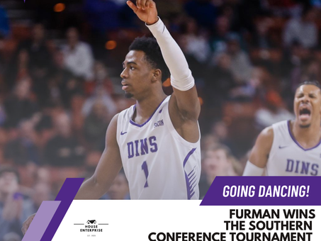 House of College Hoops Alert: Furman wins the Southern Conference Tournament!