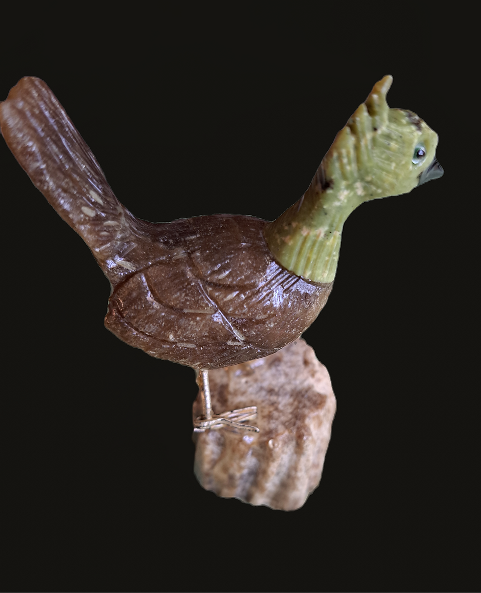 Thumbnail: Three Bird Stone Carvings