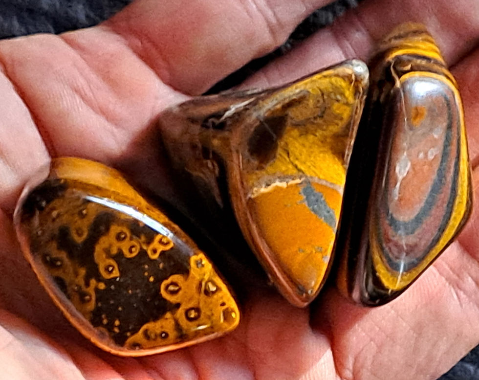 Thumbnail: Polished Tiger's Eye Stones- Set of 3