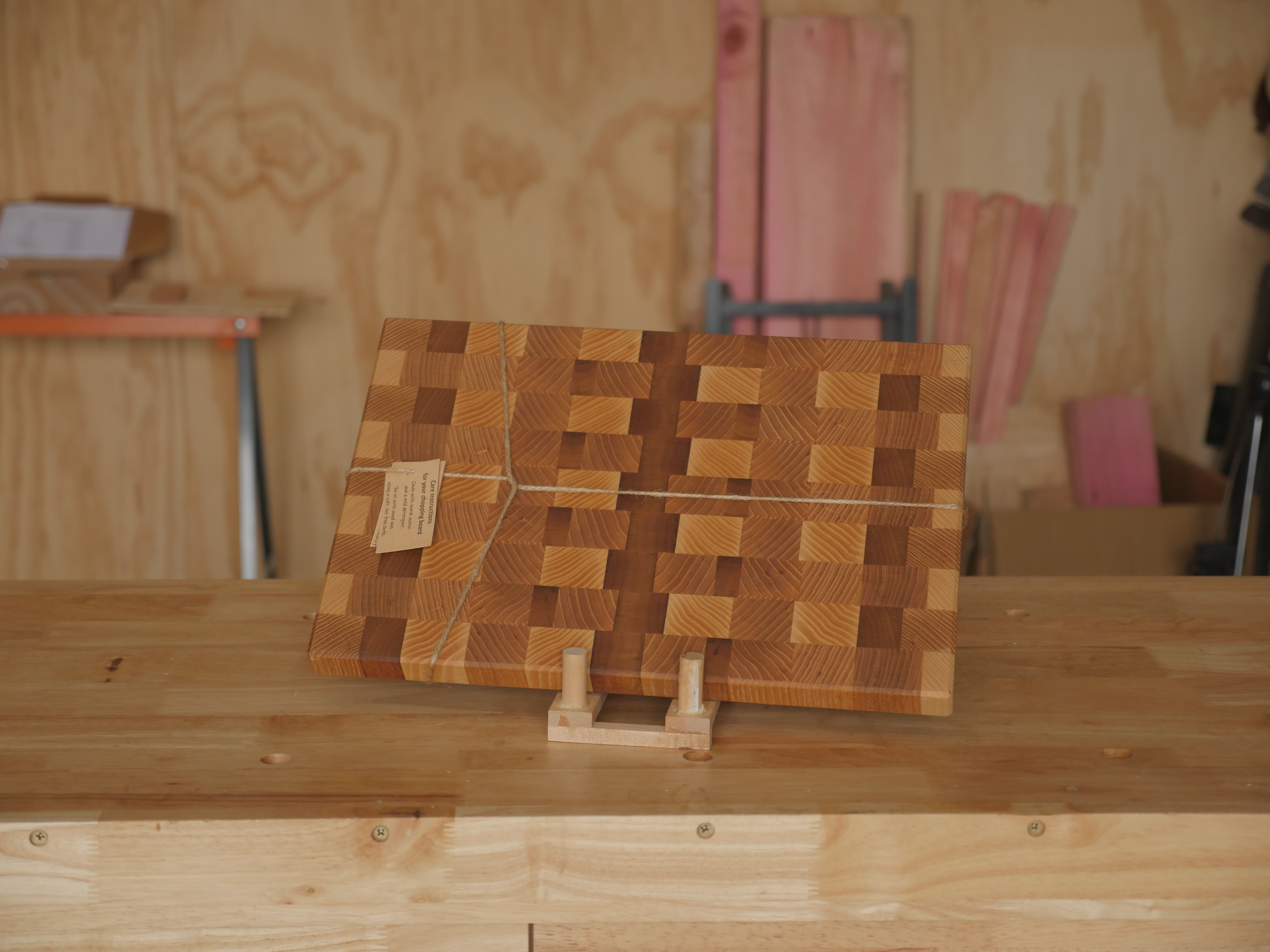 End Grain Chopping Board (Ash & Walnut)[1]