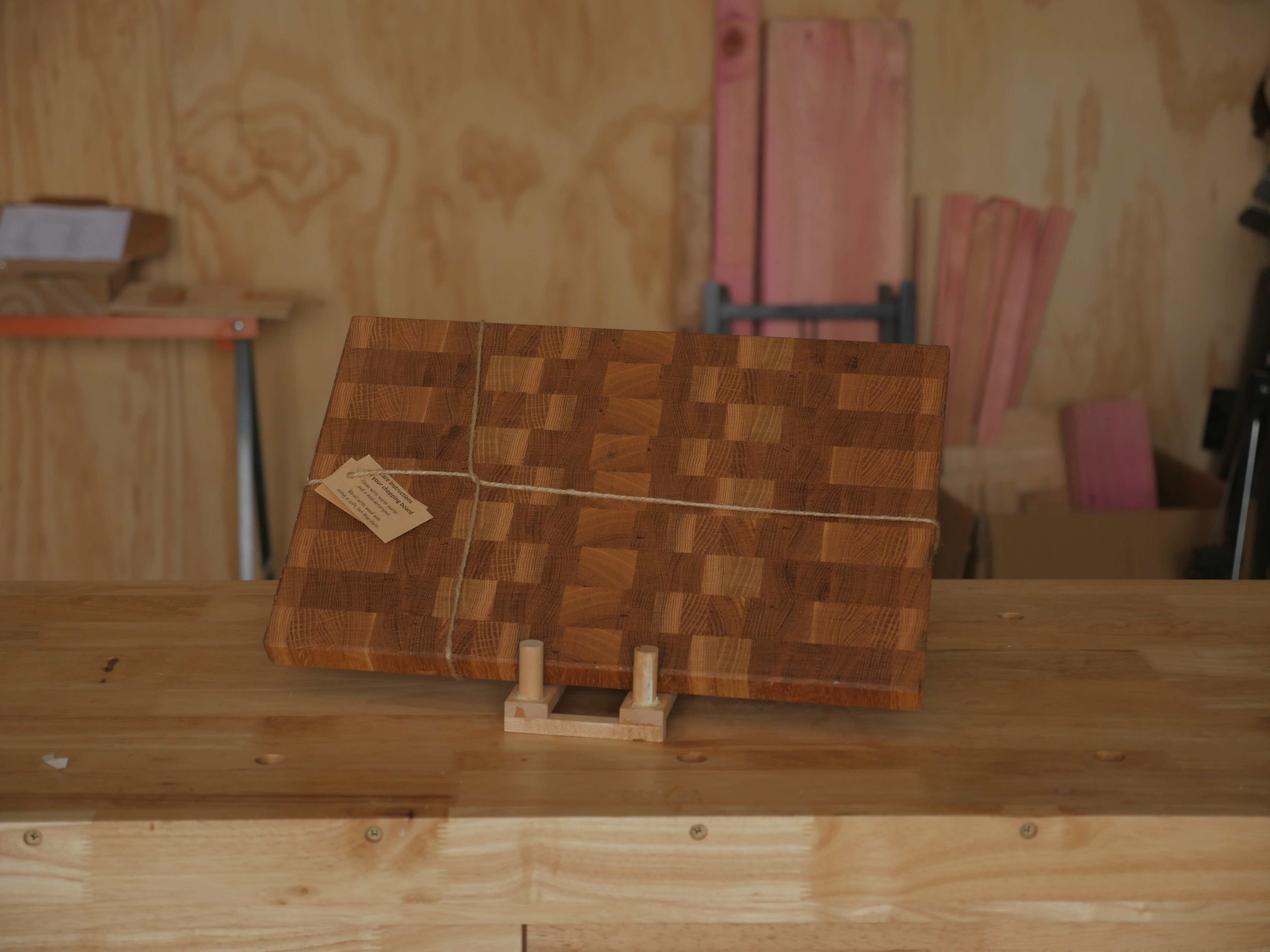 End Grain Chopping Board (Oak) [2]