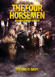 The Four Horsemen Tour Poster 2020 - Produced by Peter Stone at Just Some Theatre