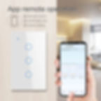 Thumbnail: Interruptor inteligente táctil 1 via, WiFi de 2.4 GHz con y sin cable neutro