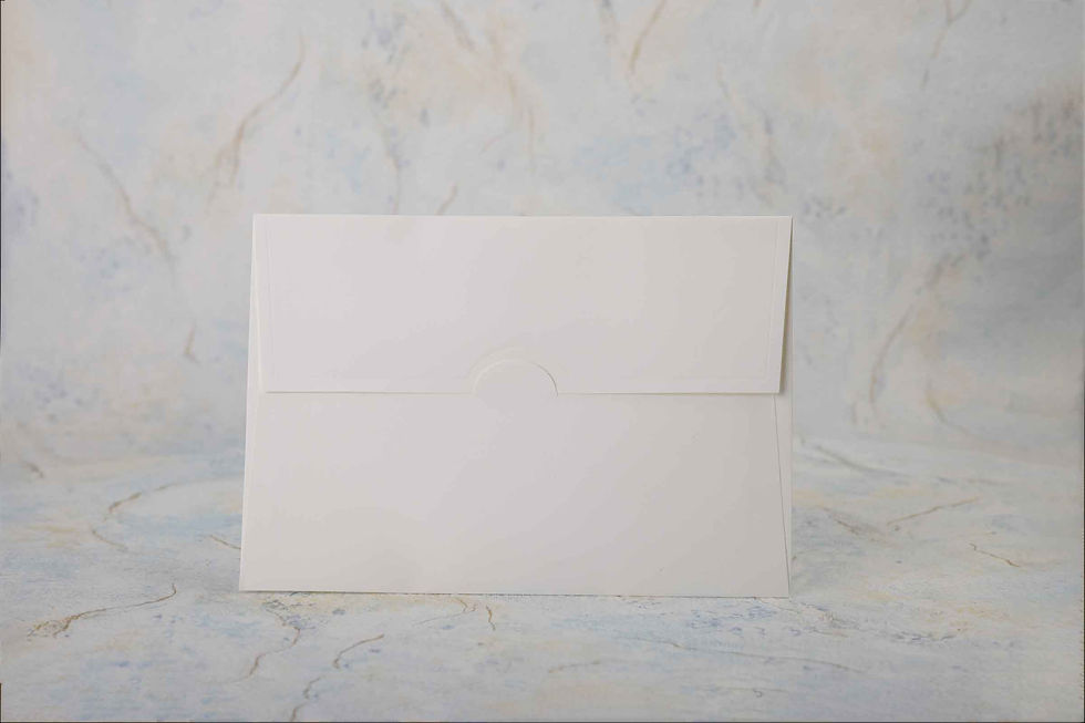 Thumbnail: White envelope with subtle embossed detail