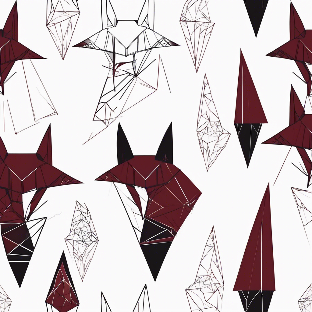 Geometric Wolf Art