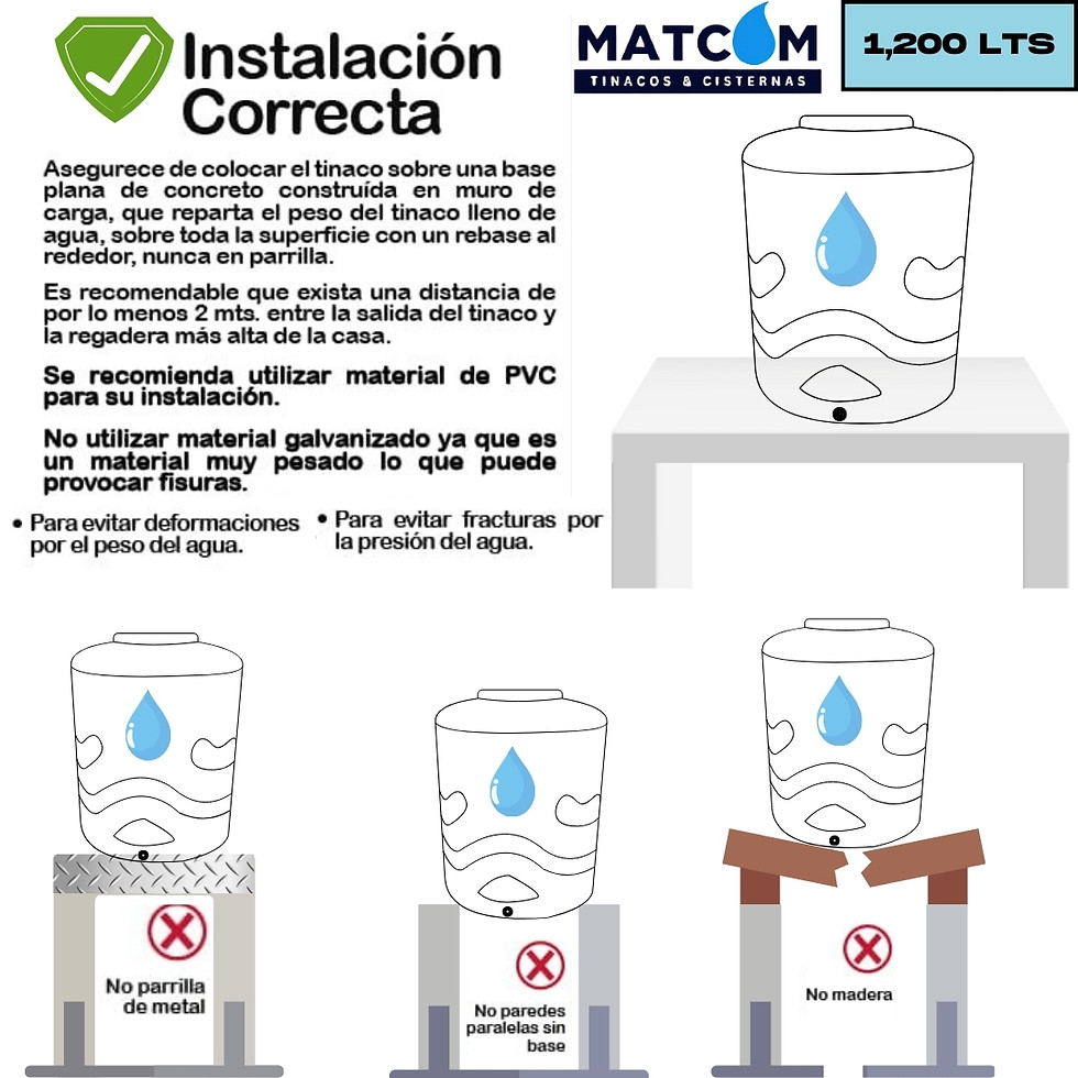 Miniatura: TINACO 1200 LTS TRI-CAPA 22 KG