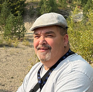 Resting in the outdoors with my friend.