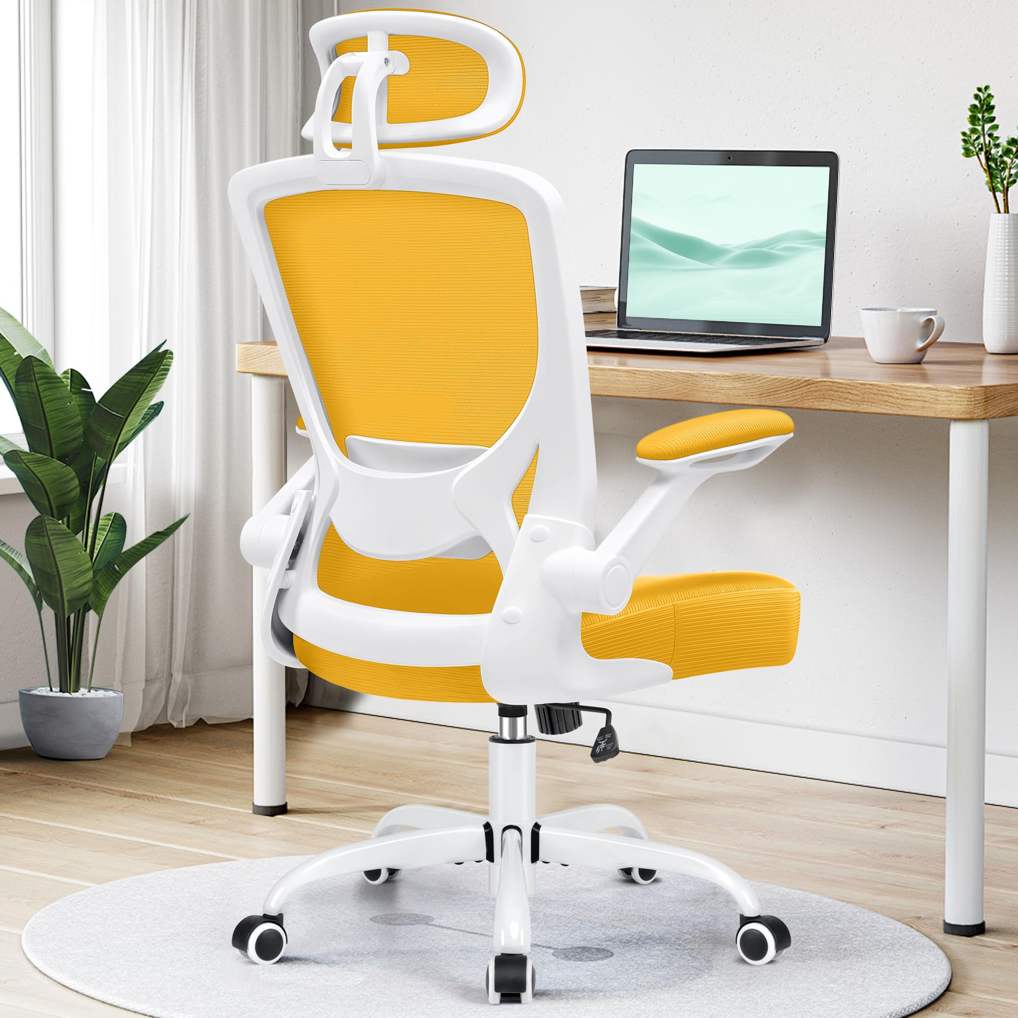 KERDOM Ergonomic Office Chair Breathable Mesh Desk Chair Lumbar Support Computer