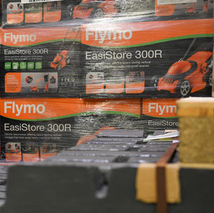 Lawnmowers on a pallet 