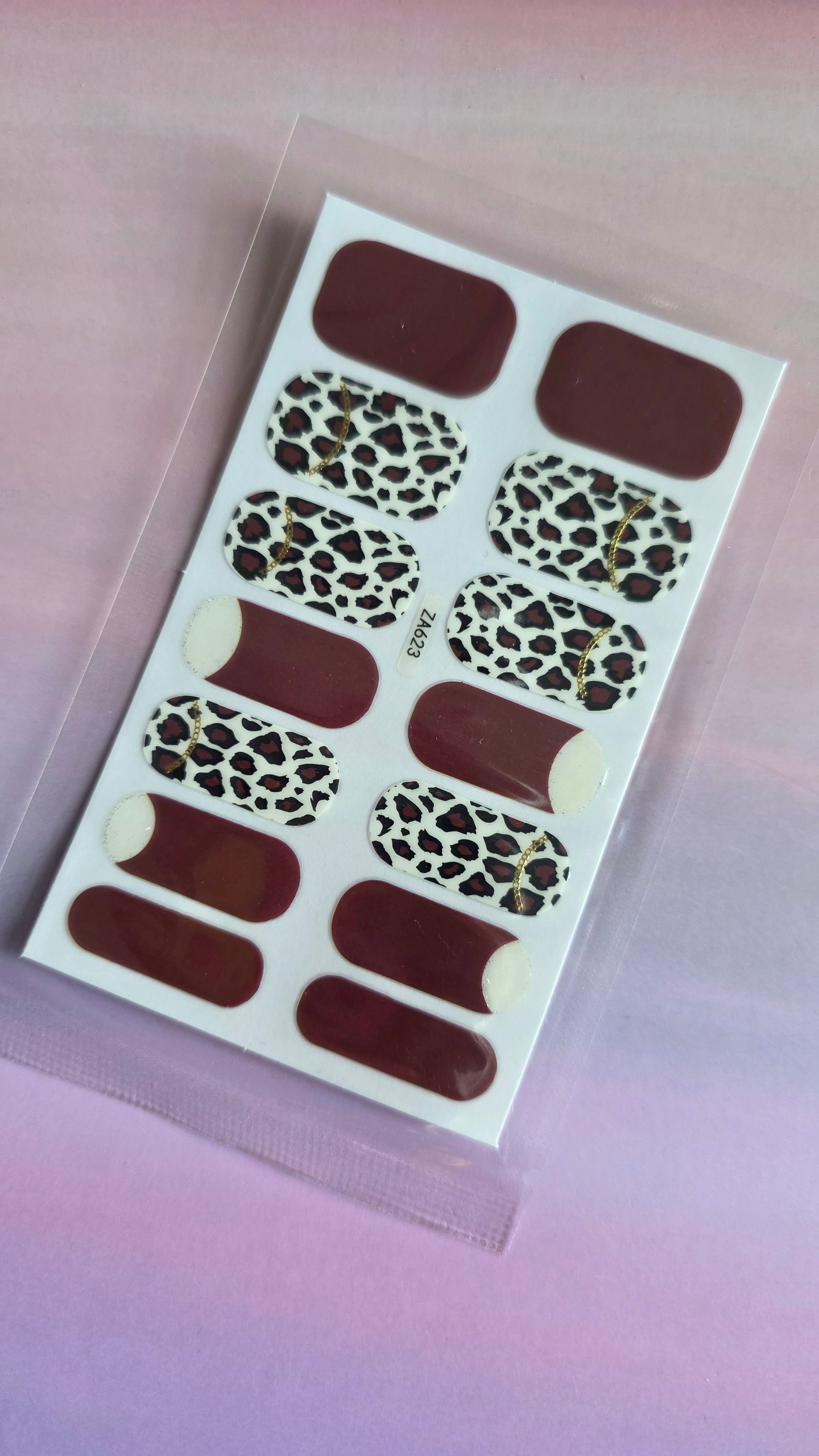 Wild Merlot Nail Wraps