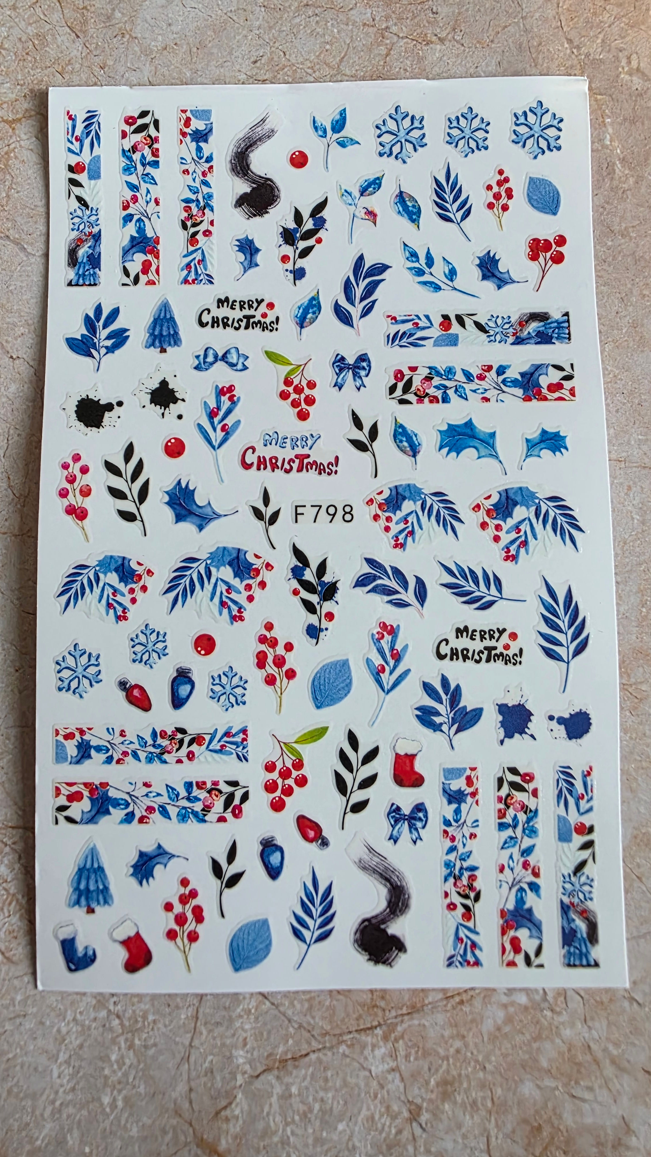Frosted Berries Nail Stickers