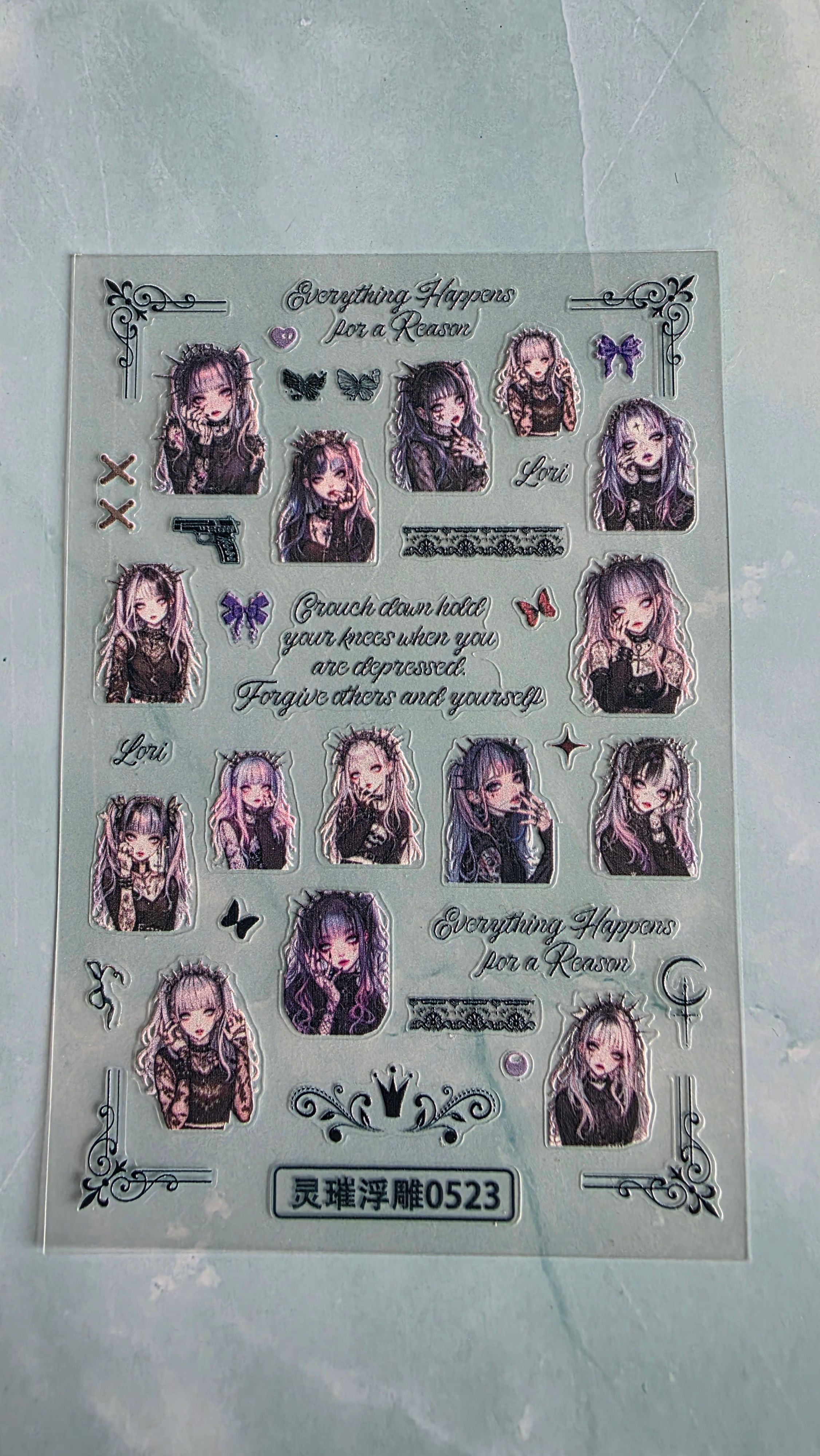 Gloom & Glamour Nail Stickers