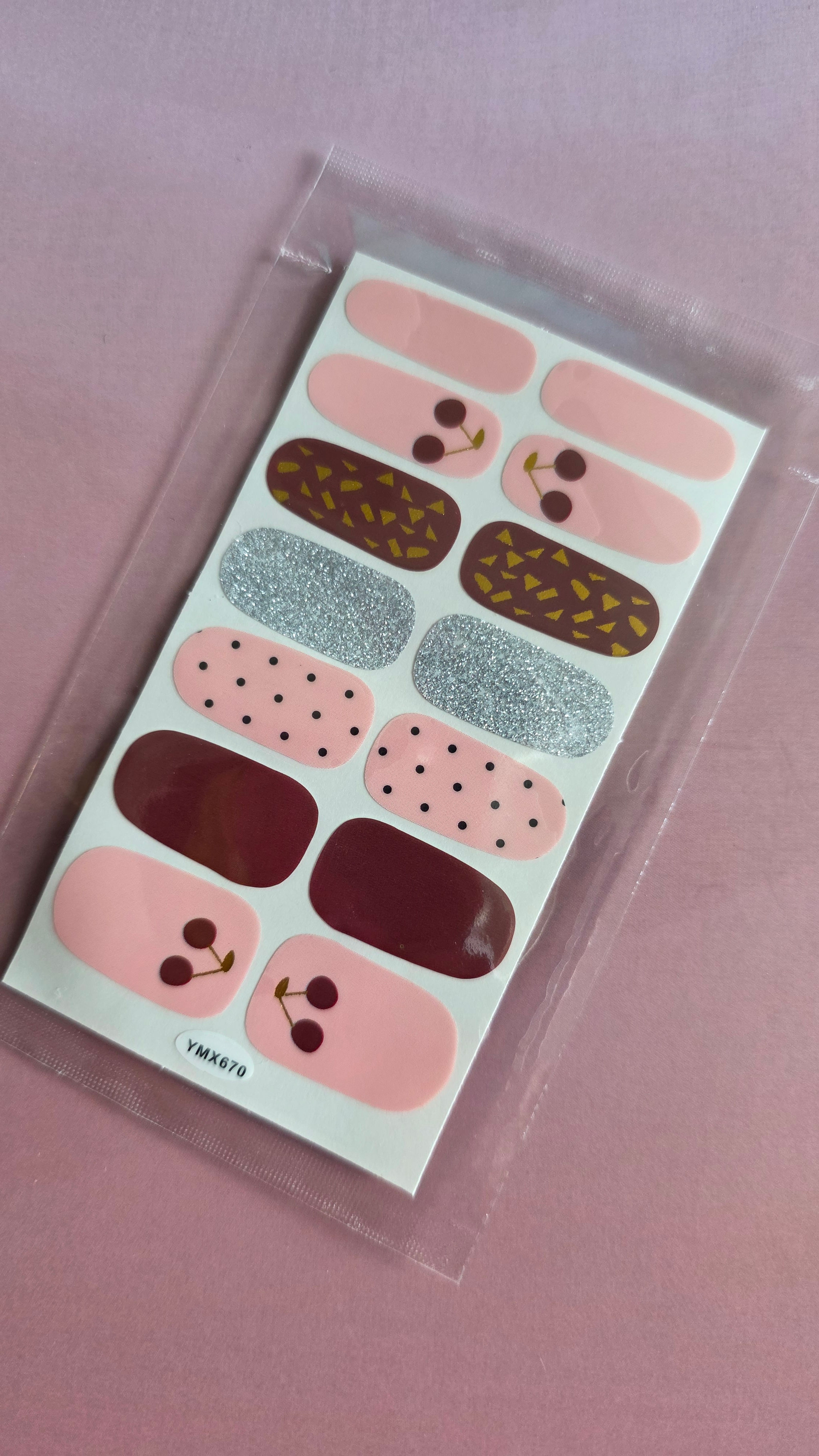 Cherry Fizz Nail Wraps