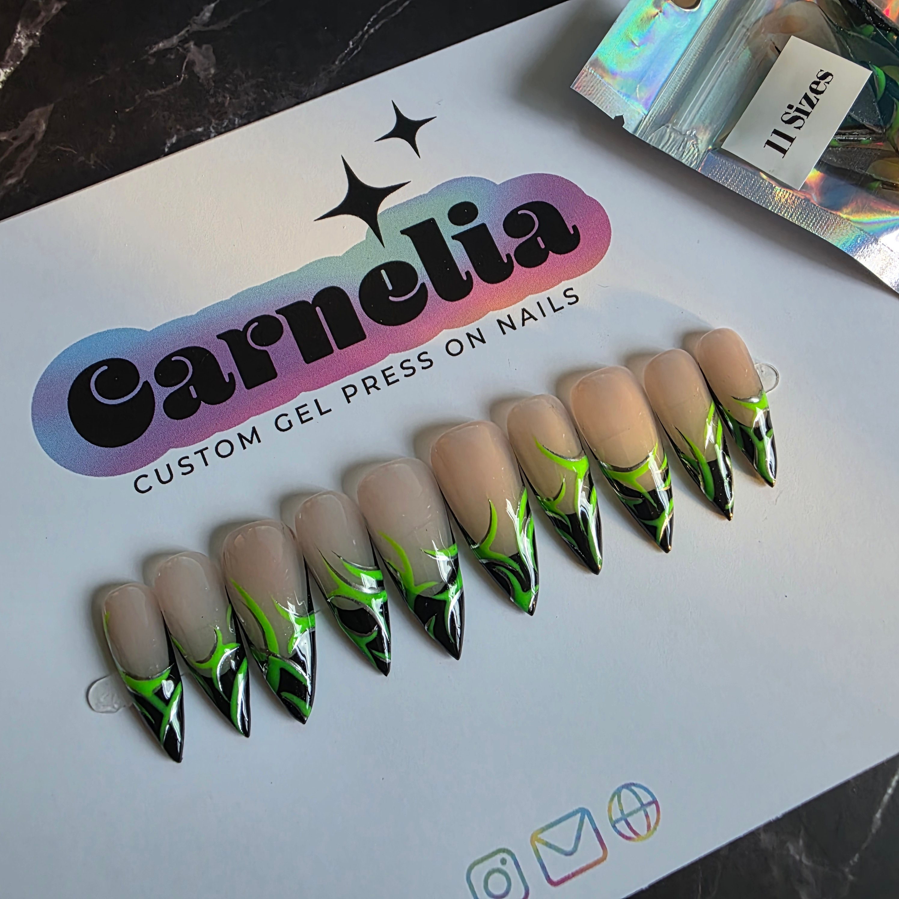 Cyber Venom Press On Nails