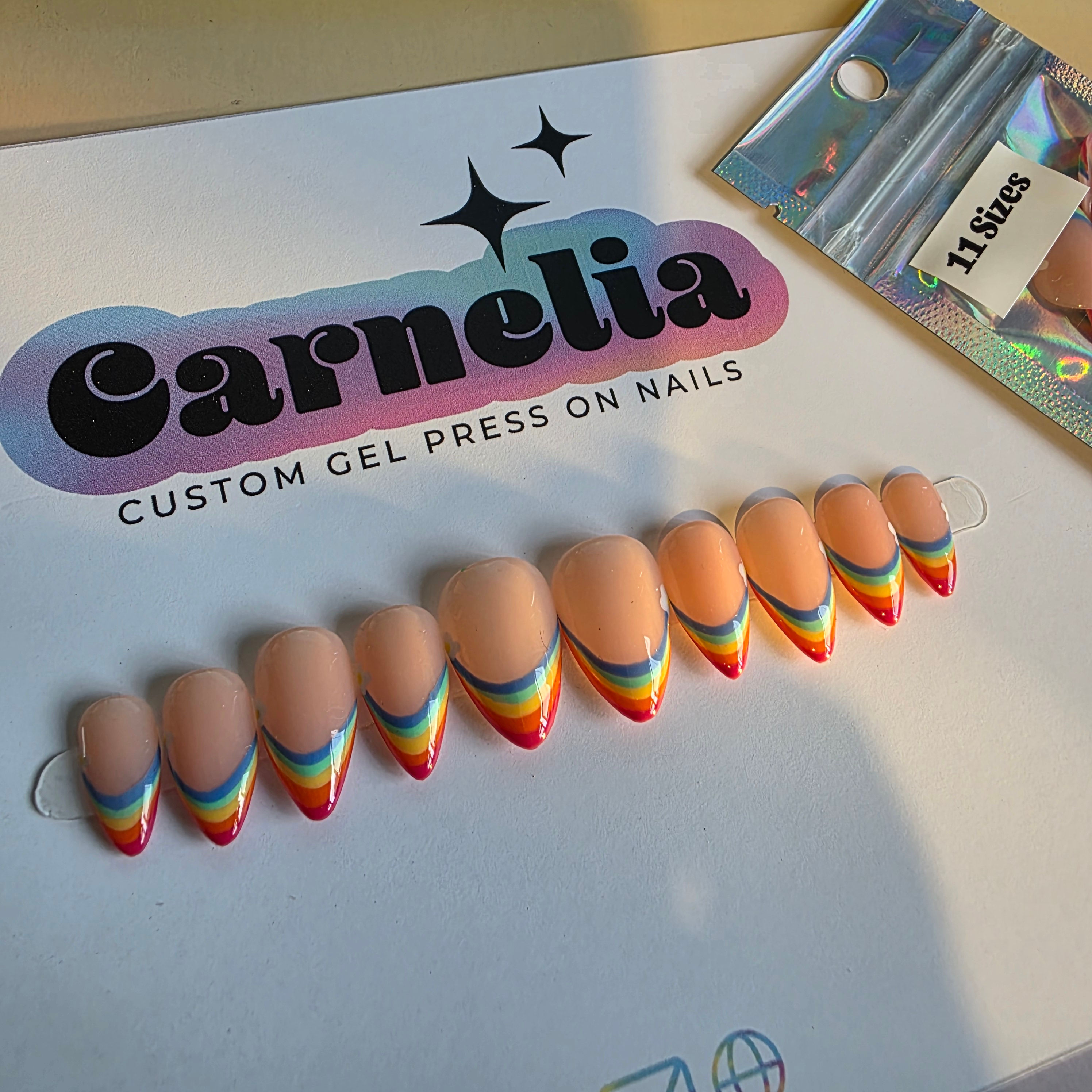 Little Rainbows Press On Nails