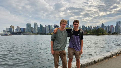 Vojta na střední škole v Maple Ridge