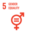 SDG Icons Inverted Transparent 5 Gender Equality