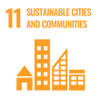 SDG Icons Inverted Transparent 11 Sustainable Cities and Communities