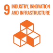 SDG Icons Inverted Transparent 9 Industry, Innovation and Infrastructure