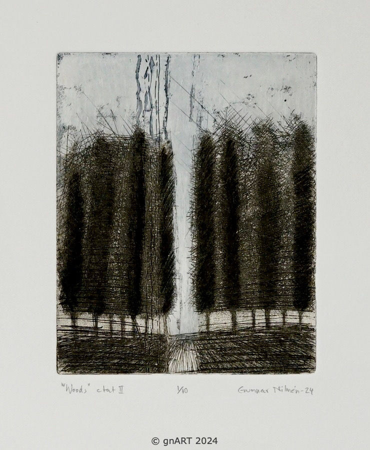 "Woods" etat II - 12x15cm