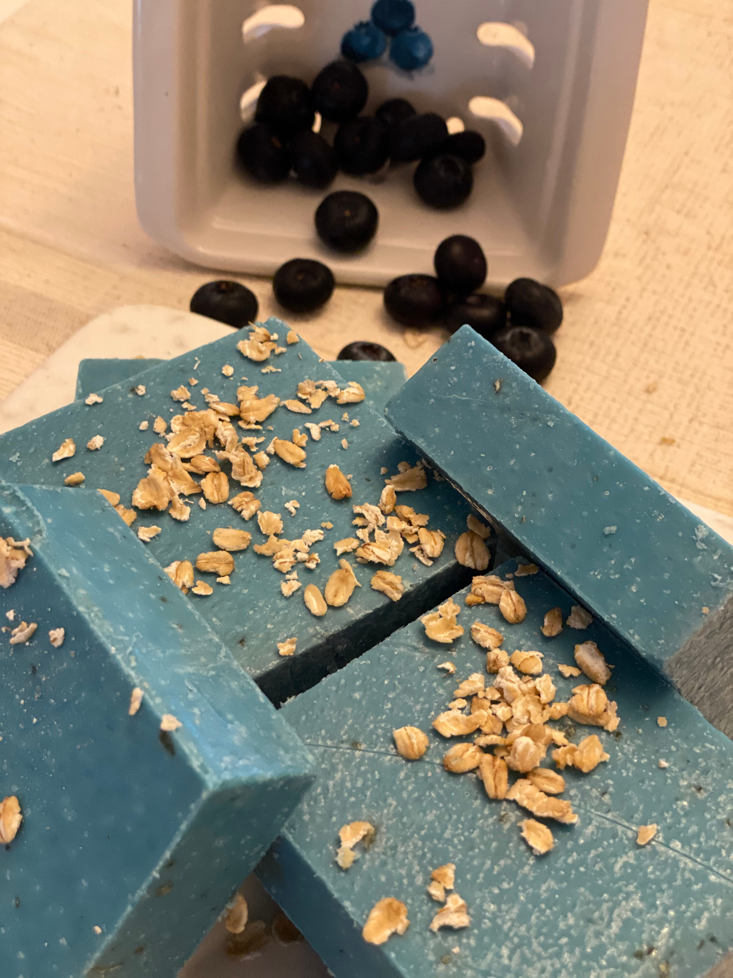 Natural Blueberry Oat Soap Bar