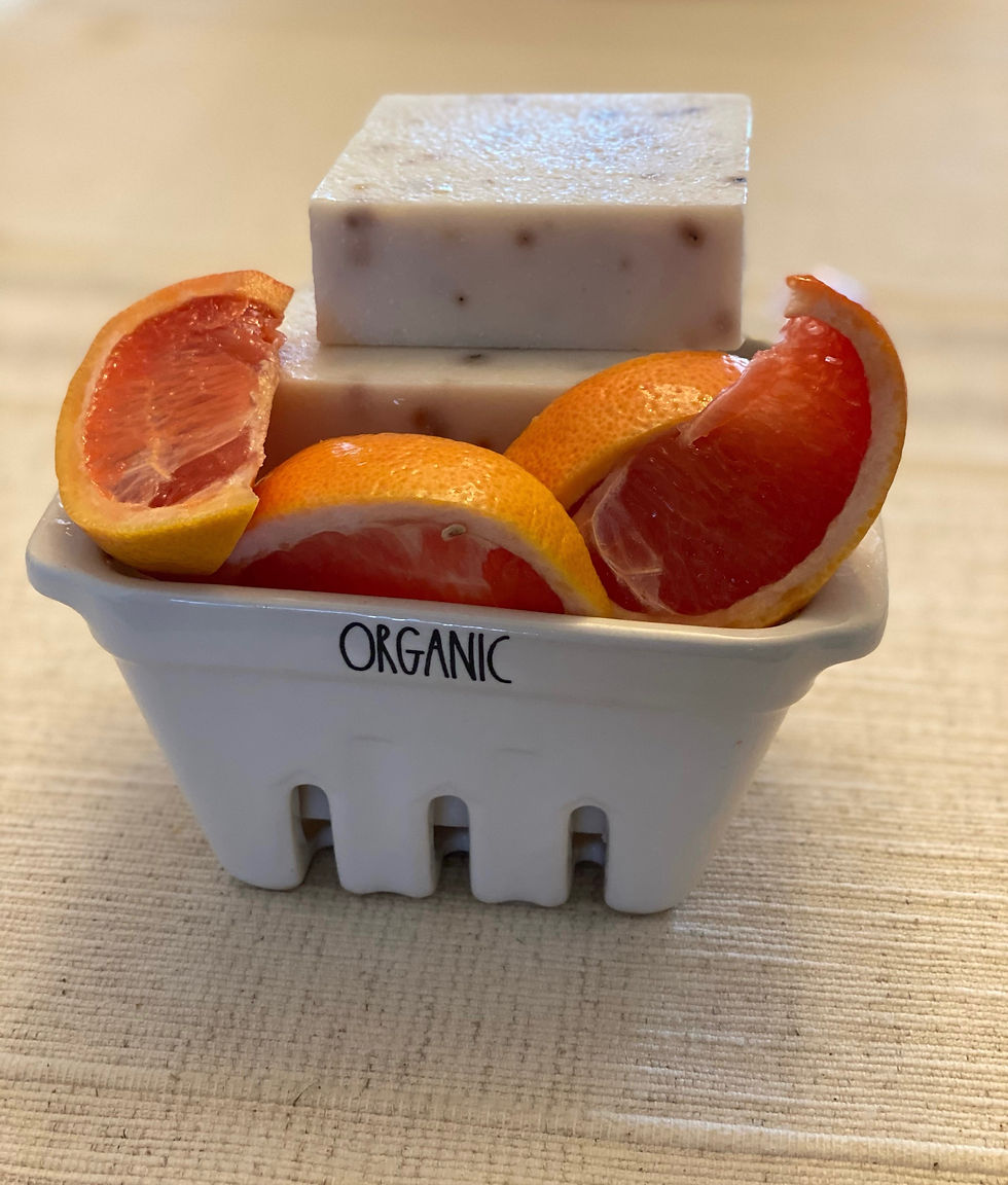 Natural Grapefruit Tea Tree Scrub Soap Bar