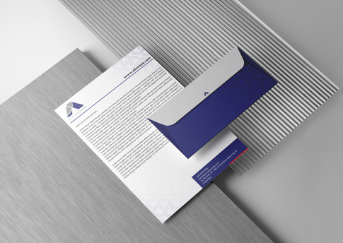 A4 Letterhead and Envelope Mockup_ALU