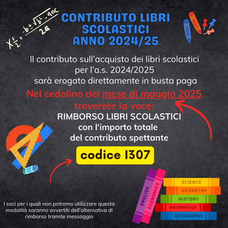 CONTRIBUTO ACQUISTO LIBRI SCOLASTICI                       2024-2025  