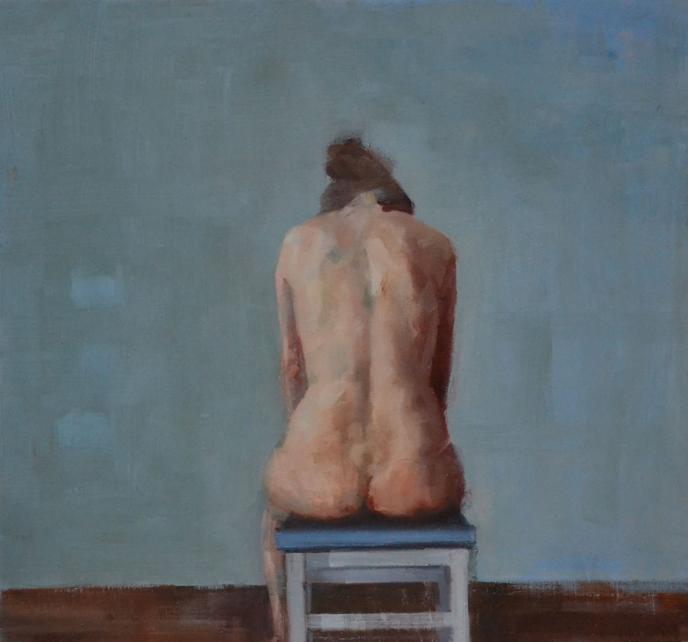 Back, 54 x 60 cm, oil on panel