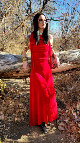 Lovin' Red Velvet NinJackie Crossback Gown | Haus of Faye