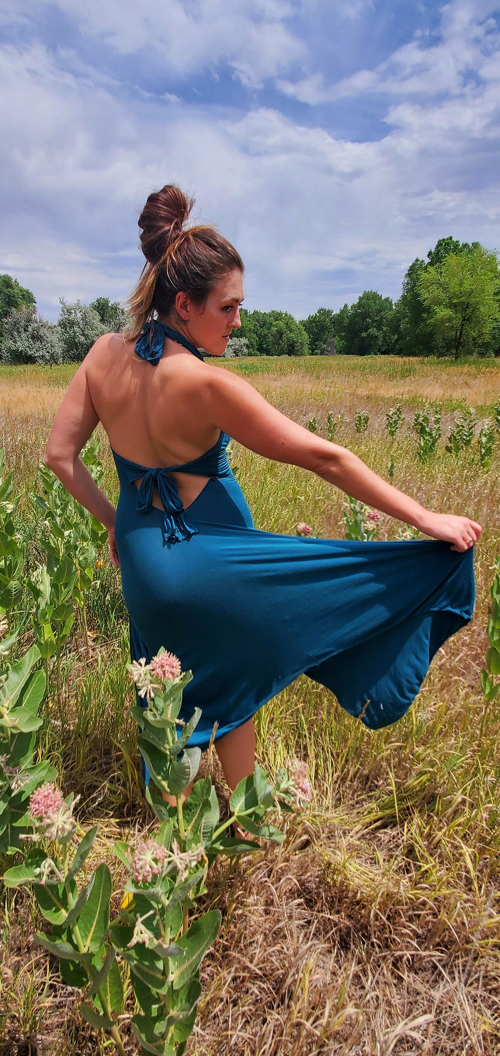 Thumbnail: Teal and Green Gown and Butterfly Butt Set