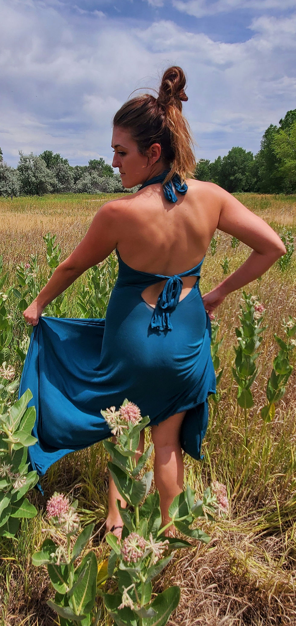 Thumbnail: Teal and Green Gown and Butterfly Butt Set