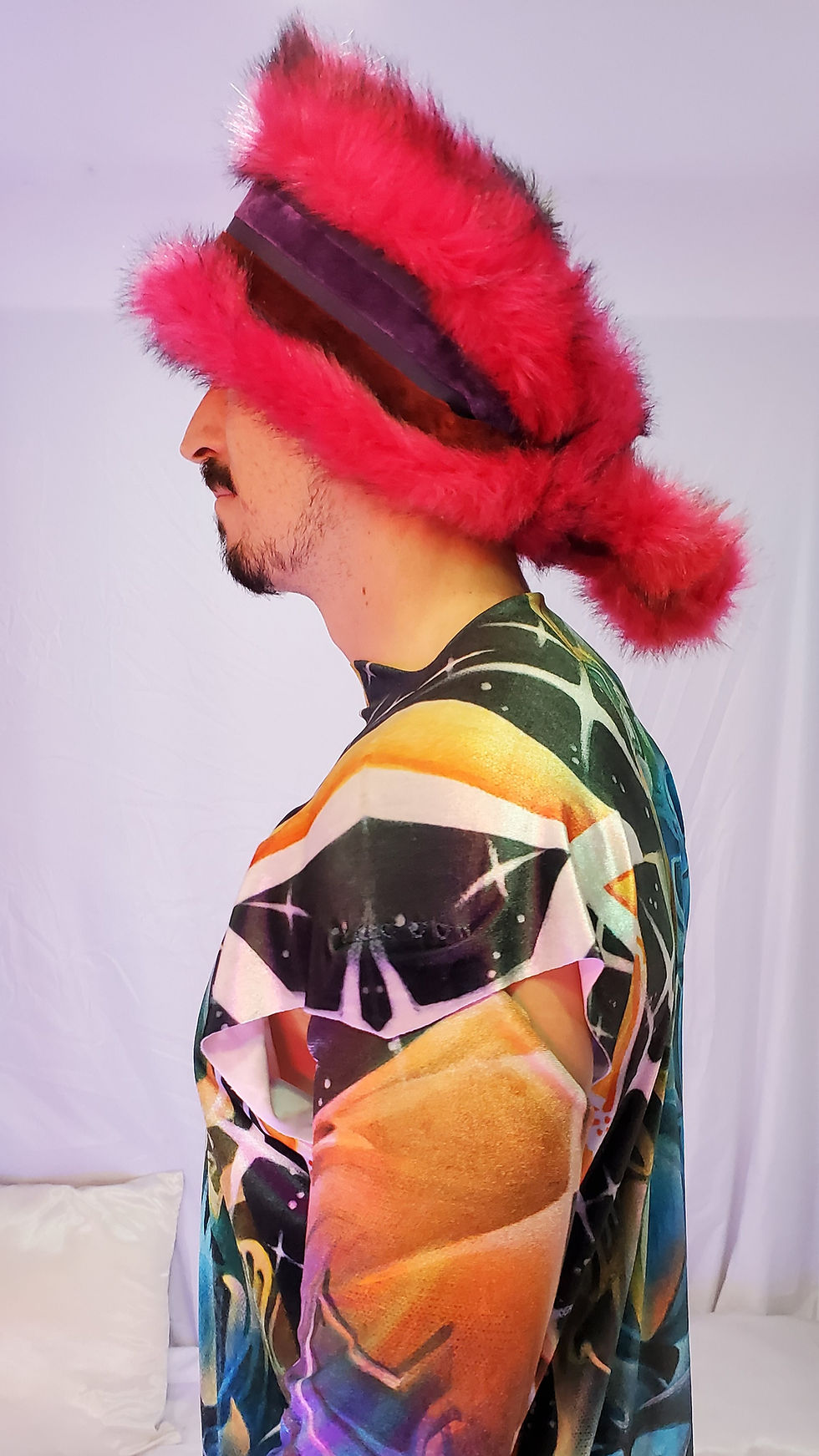 Thumbnail: Raquel's Pink Floof Furry Head Wrap