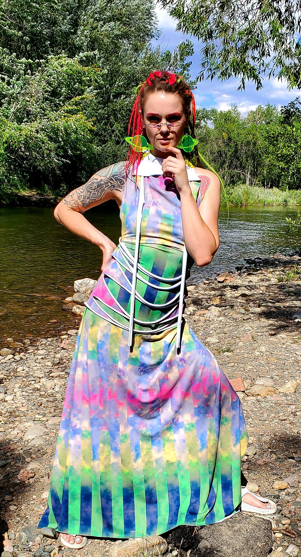 Thumbnail: Technicolor Cloud Goddess Gown