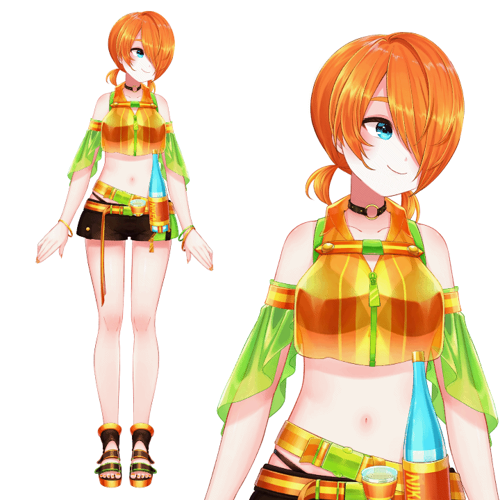 【Vデザイン～モデリング】RPG所属Vストリーマー　ニケア様(夏服)