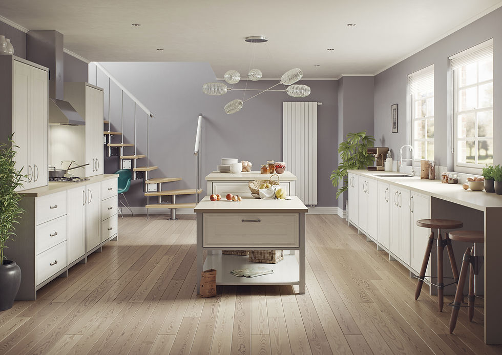 Bridgewater - Painted Oak Porcelain & Light Grey - 01