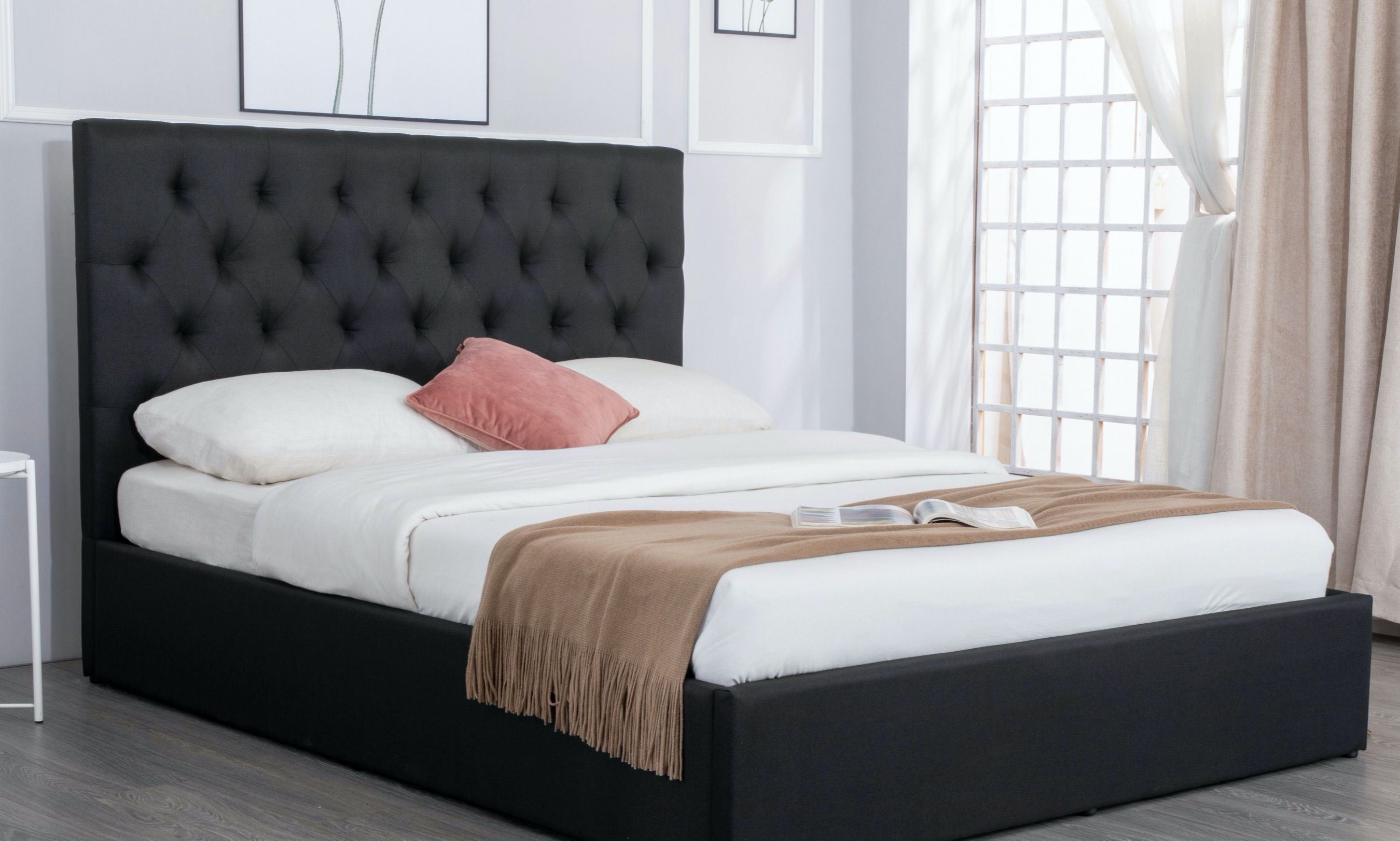 King Gas Lift Storage Bed