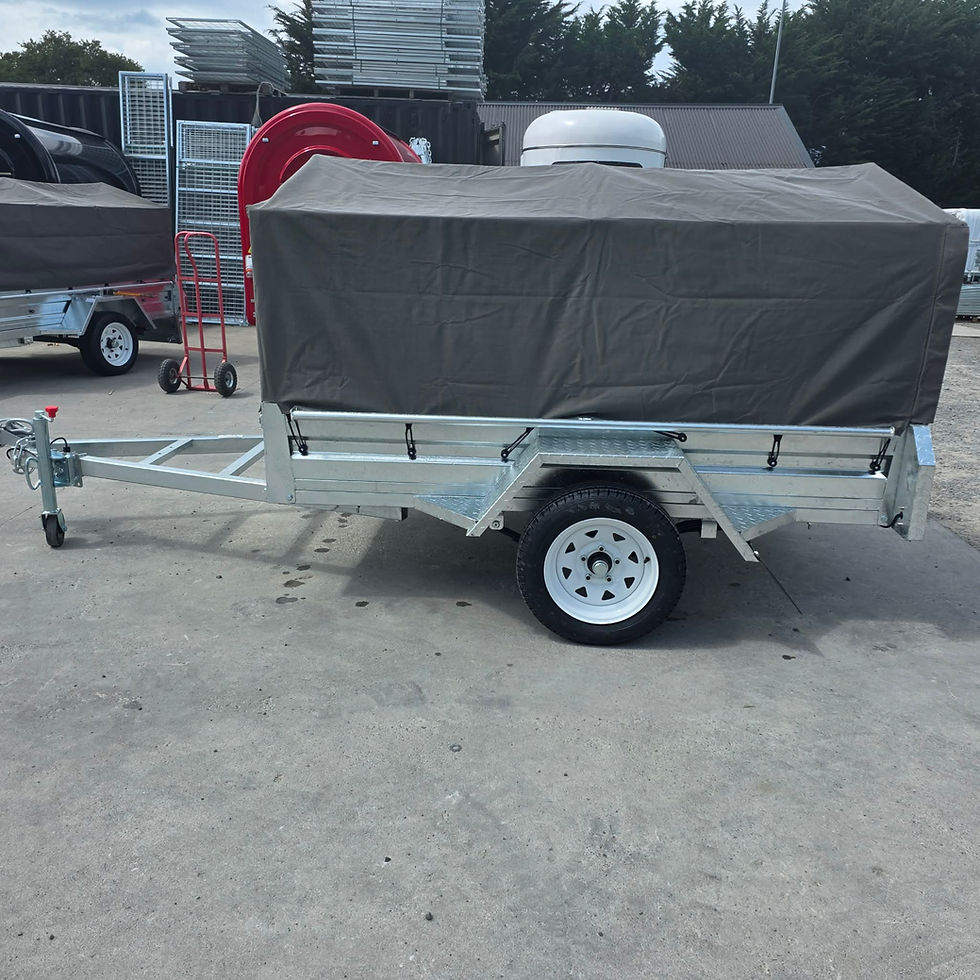 Thumbnail: 8x5 Trailer + 600mm Cage + Canvas Cover