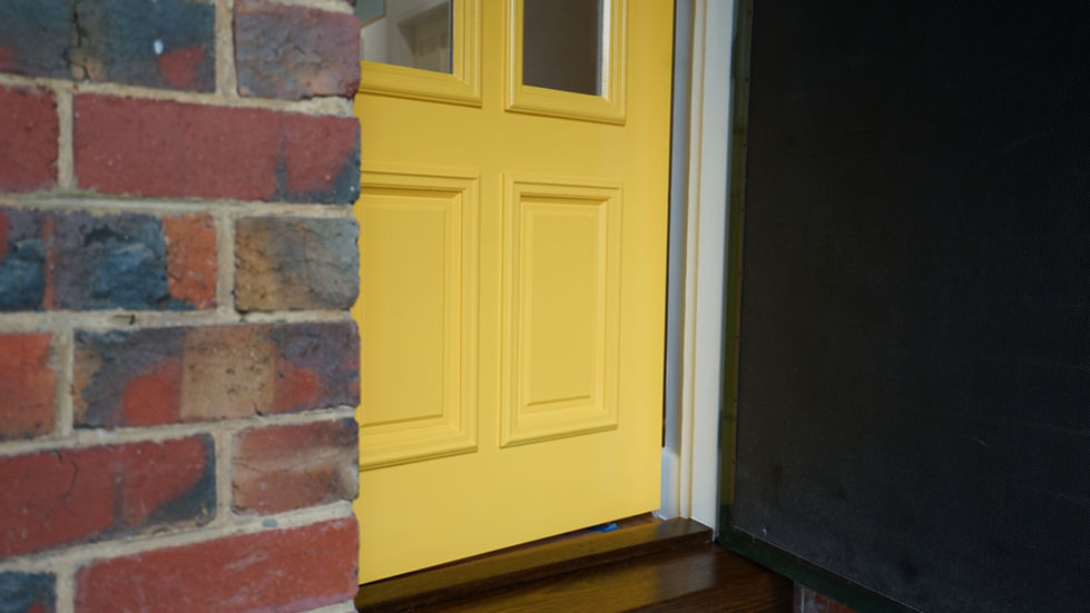 Yellow front door
