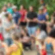 Reunião com a comunidade, crianças, professores e família
