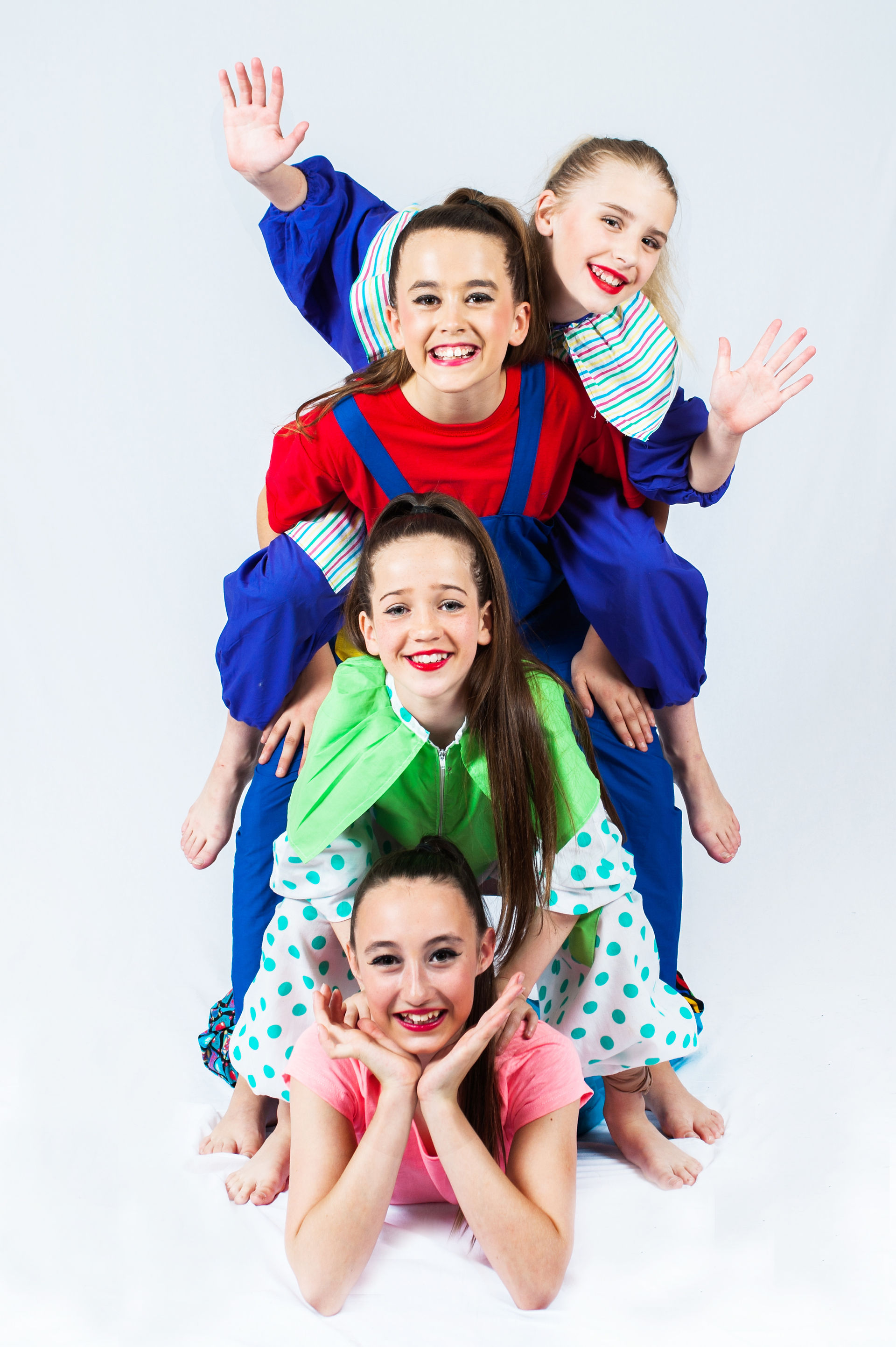 young performers photographed in costume